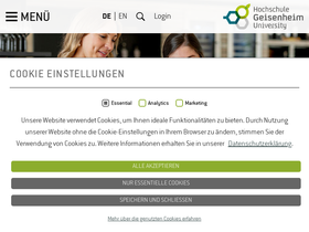 'hs-geisenheim.de' screenshot