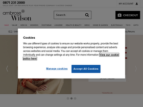 'ambrosewilson.com' screenshot