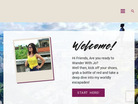 'wanderwithjo.com' screenshot