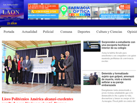 'losandesonline.cl' screenshot