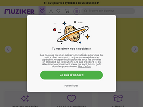 'muziker.fr' screenshot