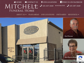 'mitchellfuneralhome.net' screenshot