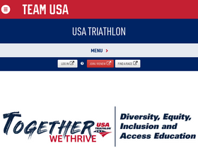 'usatriathlon.org' screenshot