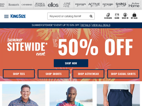 'kingsize.com' screenshot