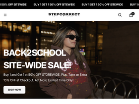 Stepcorrectshop website screenshot