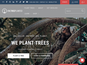 'onetreeplanted.org' screenshot