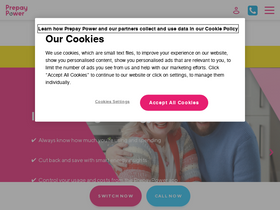 'prepaypower.ie' screenshot