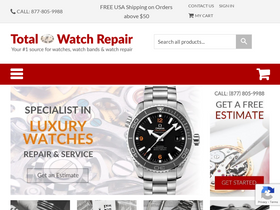 'totalwatchrepair.com' screenshot