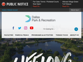 'dallasparks.org' screenshot