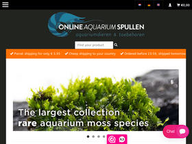 'onlineaquariumspullen.nl' screenshot