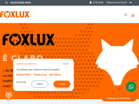 'foxlux.com.br' screenshot