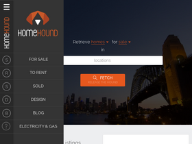 'homehound.com.au' screenshot