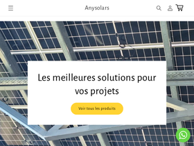 anysolars.com homepage screenshot
