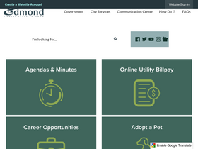 'edmondok.gov' screenshot