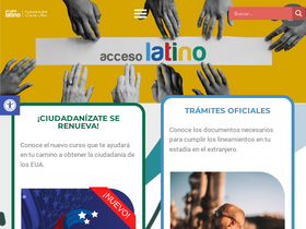 'accesolatino.org' screenshot
