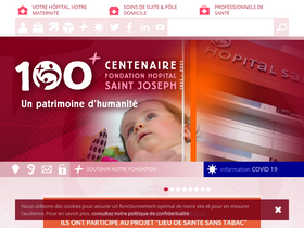 'hopital-saint-joseph.fr' screenshot