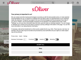 'soliver.eu' screenshot