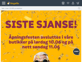 'megaflis.no' screenshot