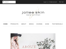 jolieeskin.com homepage screenshot