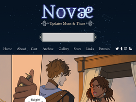 'novaecomic.com' screenshot