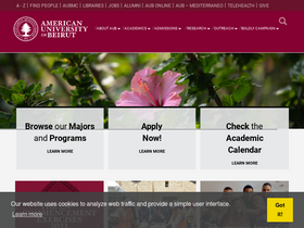 'chsc.aub.edu.lb' screenshot