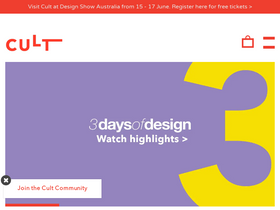 'cultdesign.com.au' screenshot