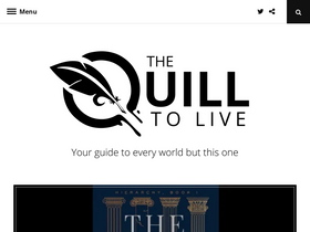 'thequilltolive.com' screenshot