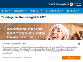 'testsieger-konto.de' screenshot