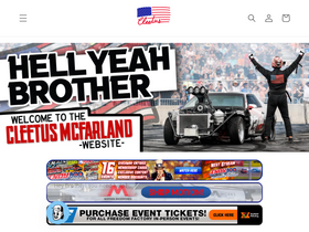 'cleetusmcfarland.com' screenshot