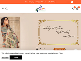 Siricollections homepage screenshot