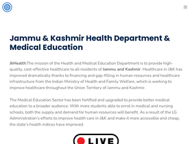 'jkhealth.org' screenshot