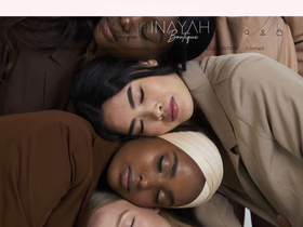 Inayah Boutique homepage screenshot