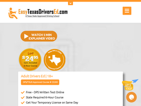 'easytexasdriversed.com' screenshot