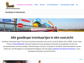 'goedkooptreinkaartje.com' screenshot