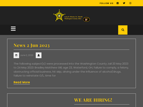 'washingtoncountysheriff.org' screenshot