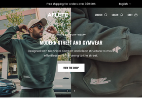 Aflete Athletics website screenshot