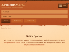 'aphorismen.de' screenshot