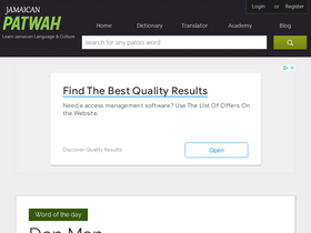 'jamaicanpatwah.com' screenshot