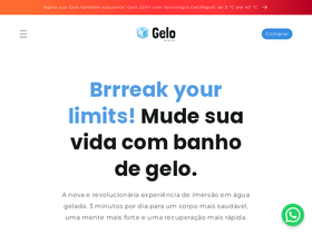 gelo.health homepage screenshot