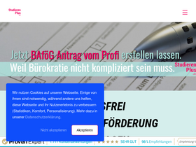 'studierenplus.de' screenshot