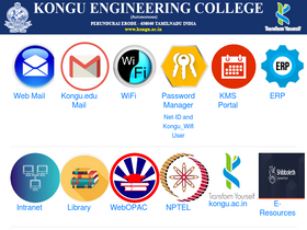 'kongu.edu' screenshot