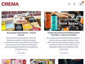 'crema.fi' screenshot