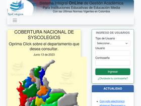'syscolegios.com' screenshot