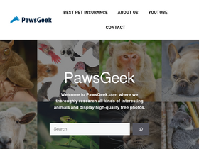 'pawsgeek.com' screenshot