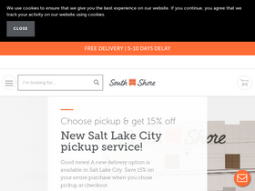 'southshorefurniture.com' screenshot