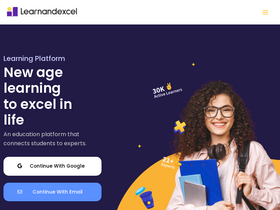 'learnandexcel.in' screenshot