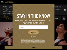 'rockettes.com' screenshot