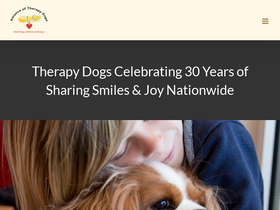 'therapydogs.com' screenshot