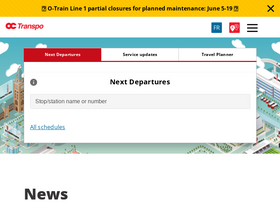 'octranspo.com' screenshot