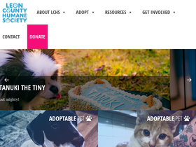 'leoncountyhumane.org' screenshot